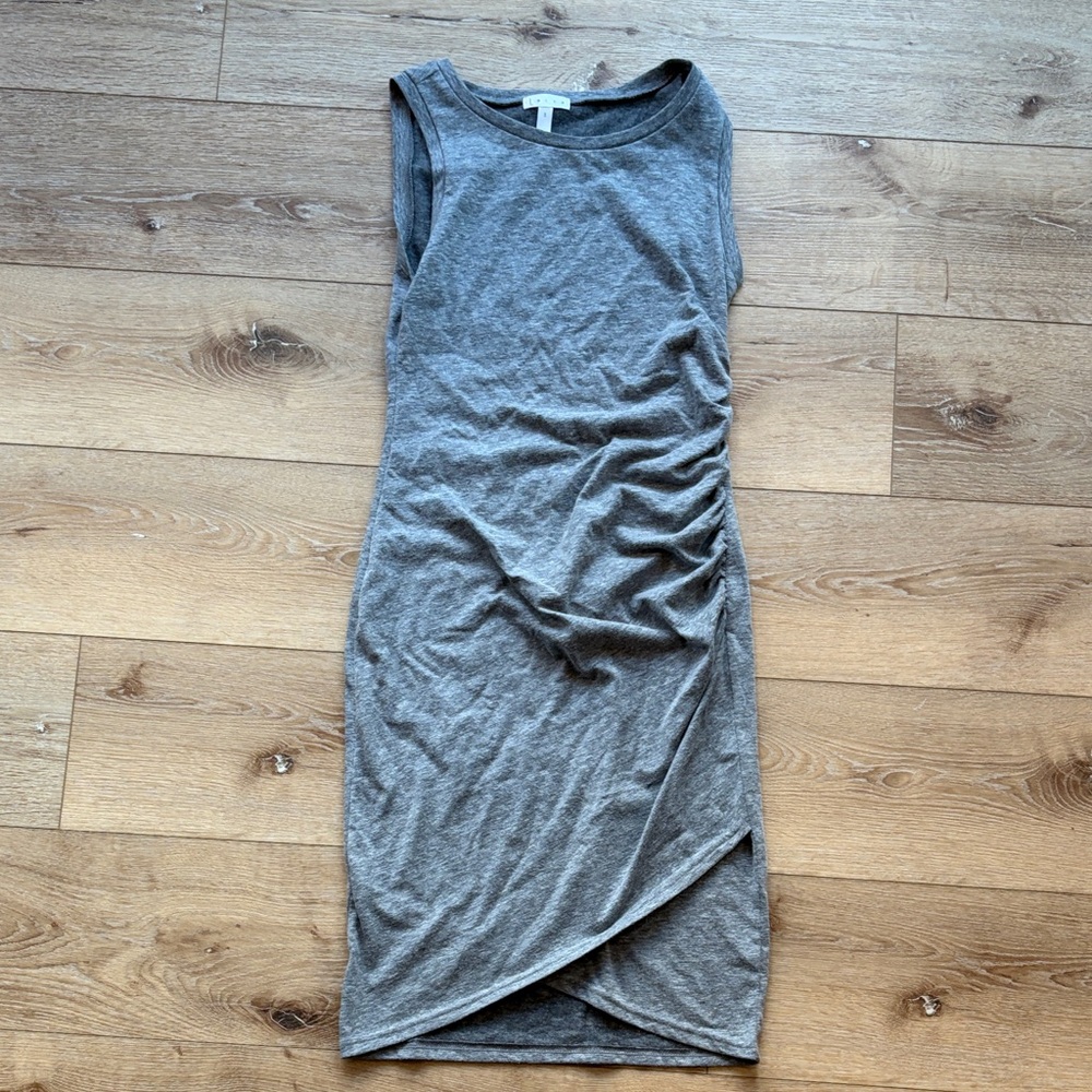 Leith Charcoal Sleeveless Midi Dress